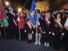 Poczet Sztandarowy PSP nr 3 na obchodach 11 listopada (2)